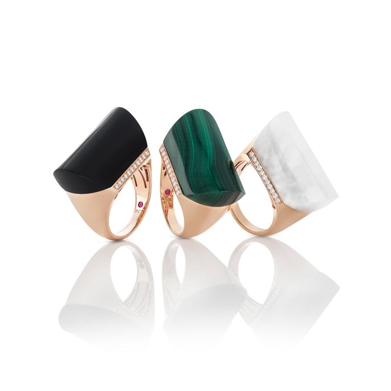 Roberto Coin malachite cocktail ring