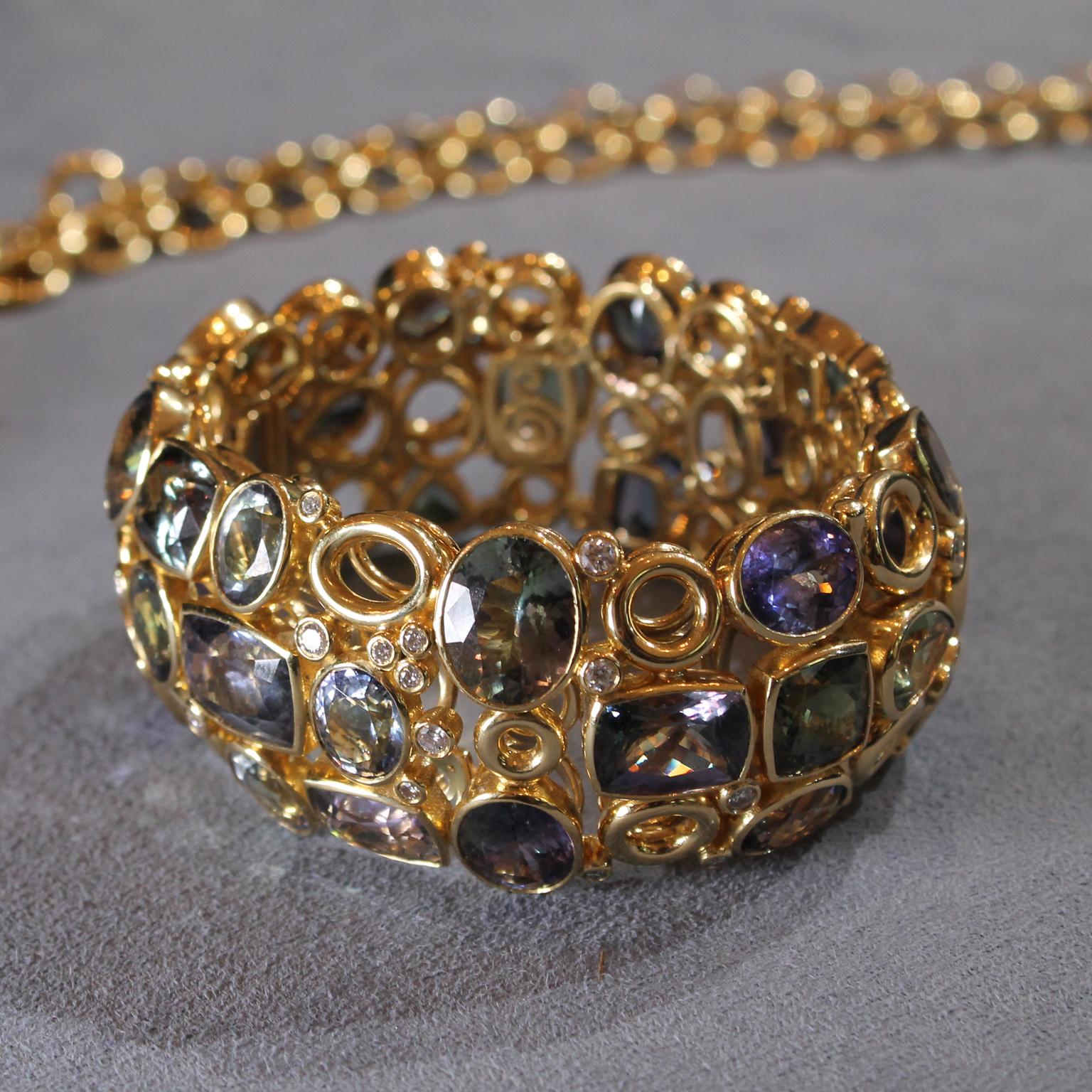 Temple St Clair natural tanzanite bracelet