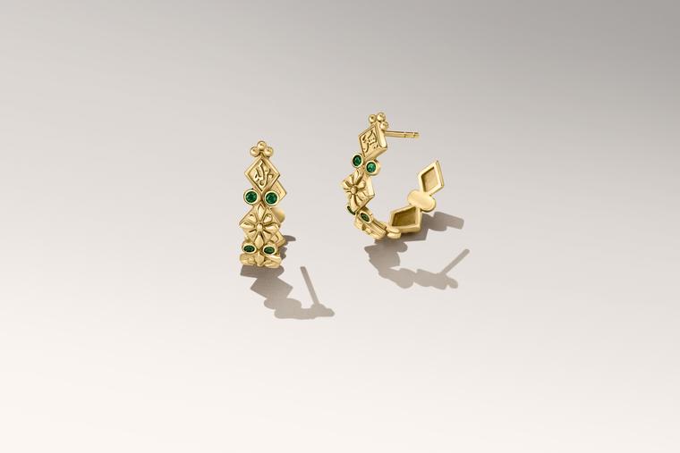 Floral Tribal earrings by Azza Fahmy