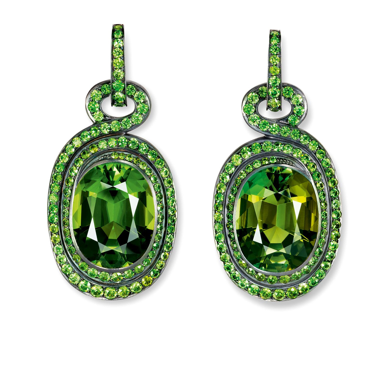 Hemmerle peridot earrings