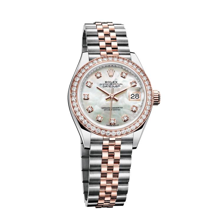 Rolex Lady Datejust 28mm watch in Everose gold and steel