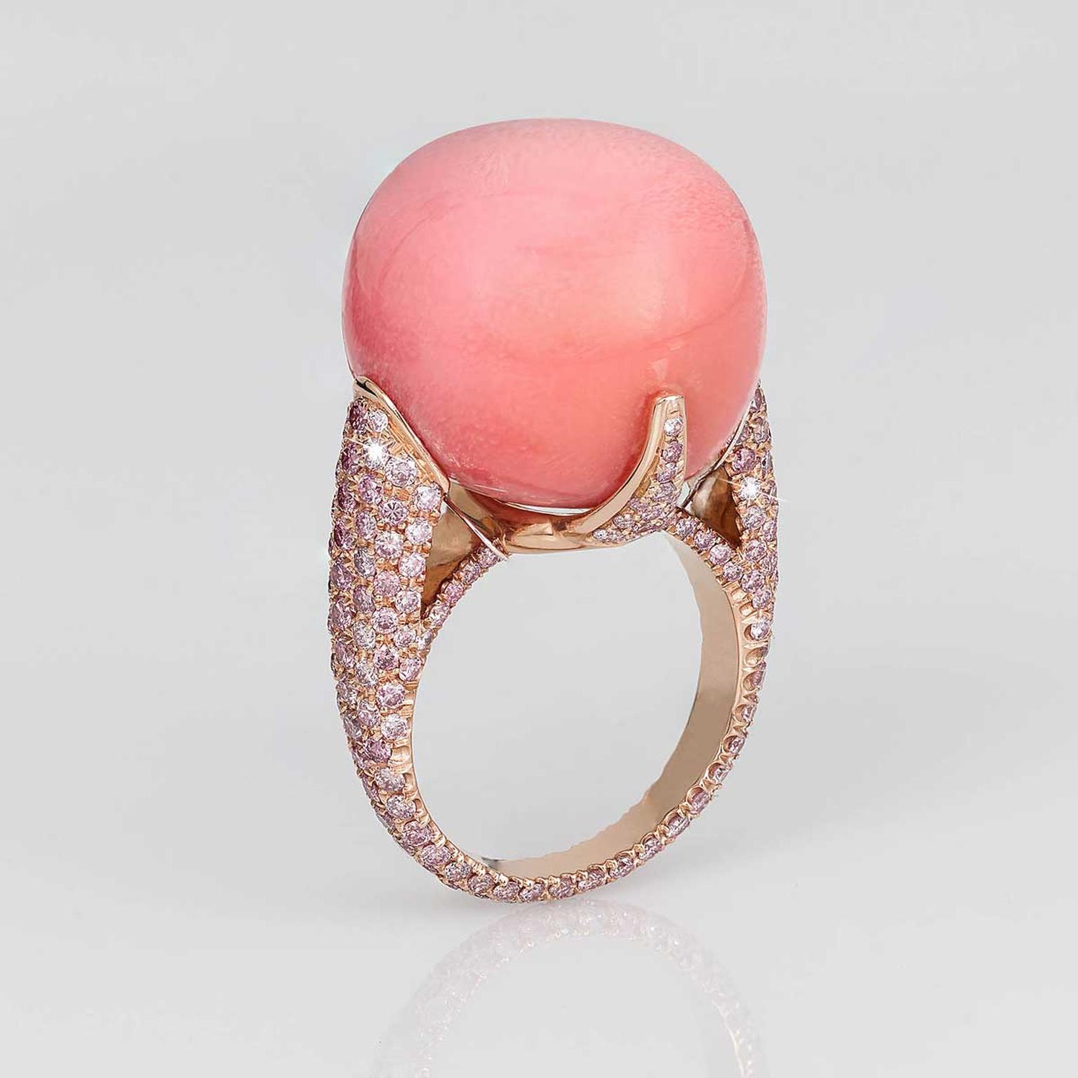 David Morris 44 carat conch pearl ring