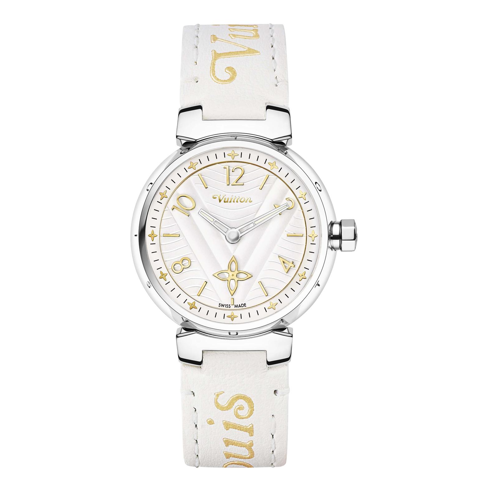 Louis Vuitton Tambour New Wave 34 mm watch with diamonds