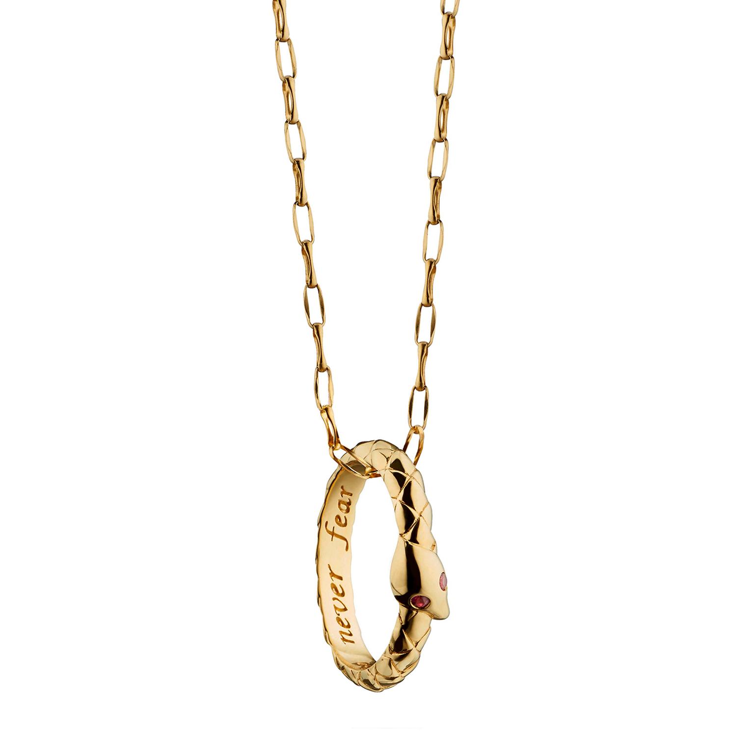 Monica Rich Kosann Poesy snake necklace