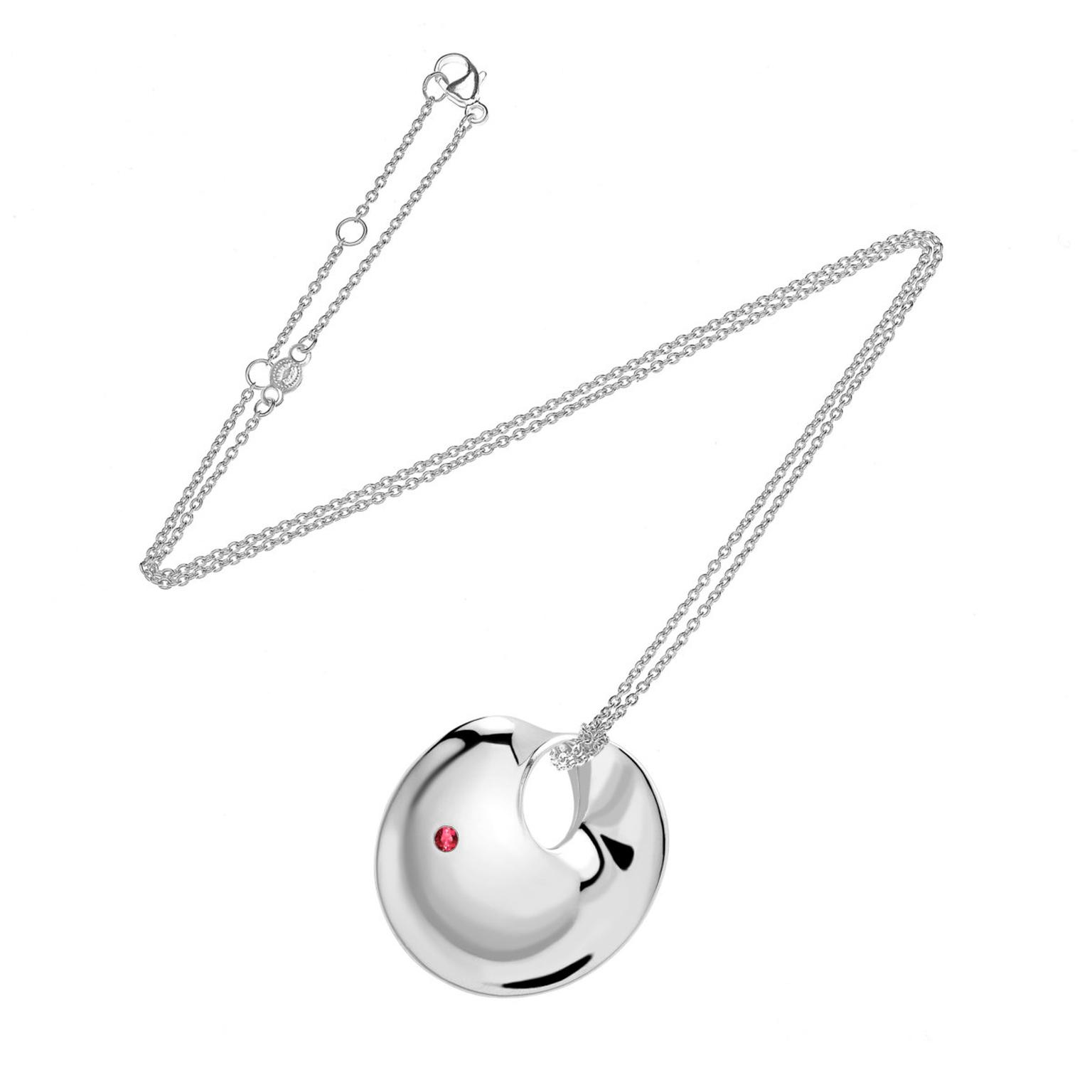 Georg Jensen x Gemfields Mobius Pendant on chain