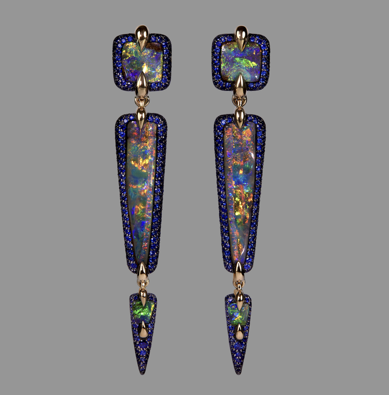 Opal Masquerade earrings by Ming Jewellery