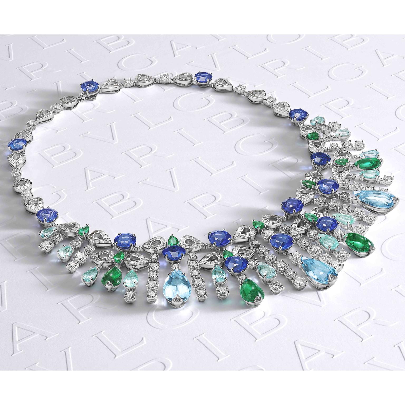 Paraiba tourmaline necklace by Bulgari