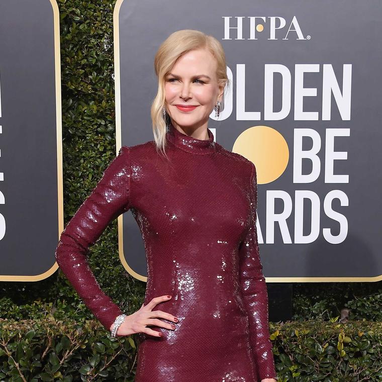 NIcole Kidman Golden Globes Harry Winston jewels