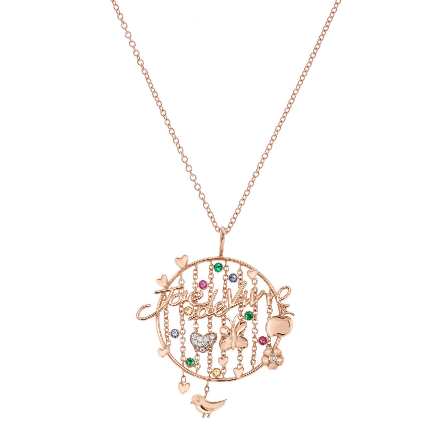Francesca Villa Joie de Vivre rose gold necklace