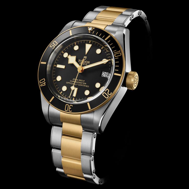 Tudor Heritage Black Bay steel and gold watch for men