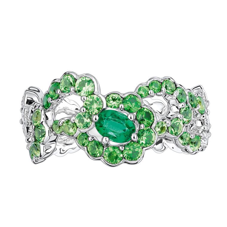 Archi Dior Milieu du Siècle emerald ring