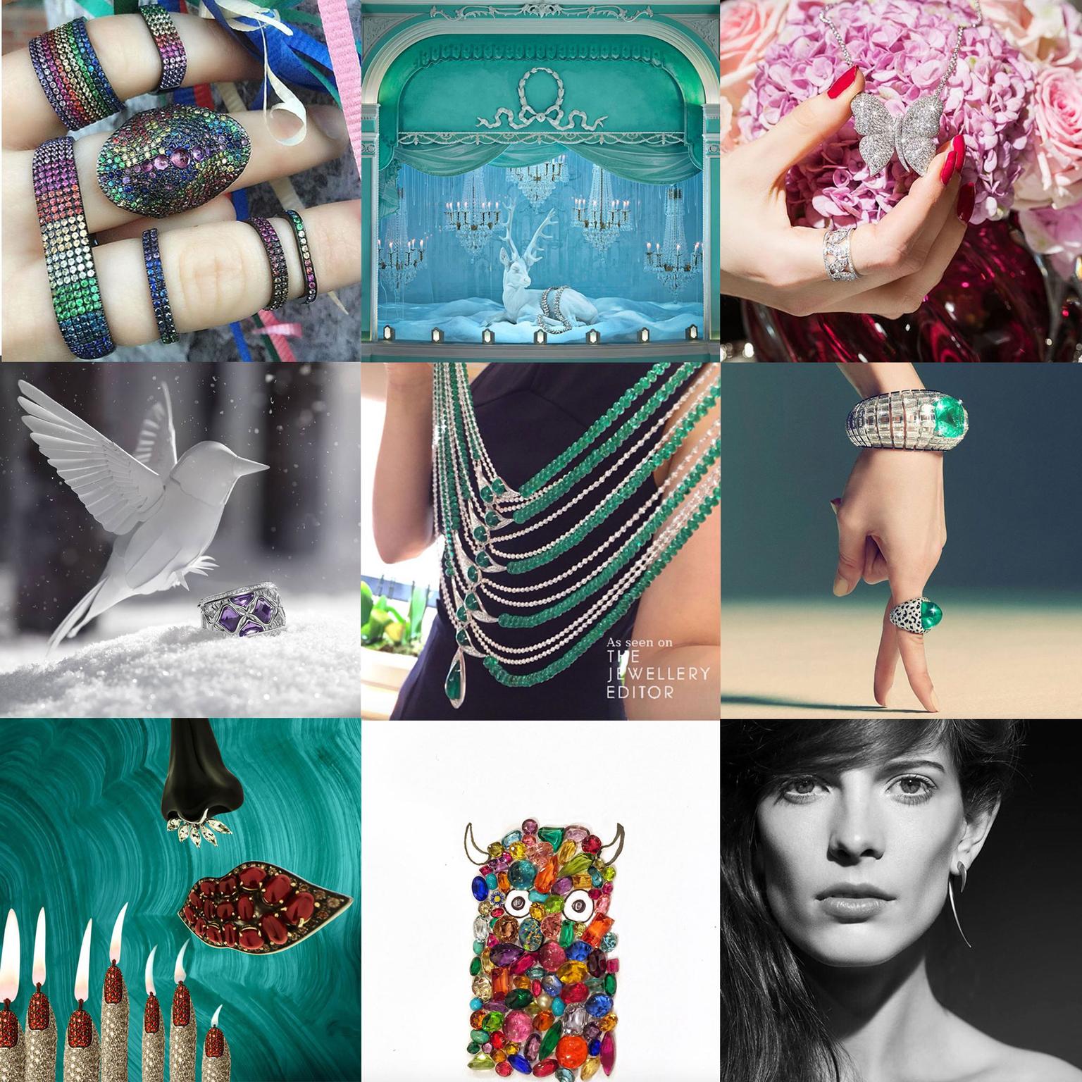 Instagram accounts collage