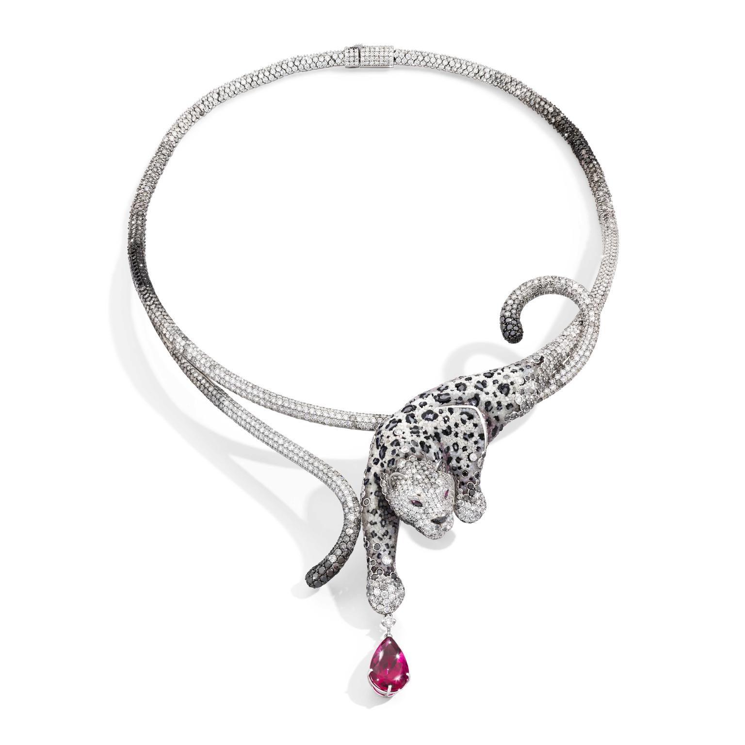 Sicis Damisa Ice panther diamond choker