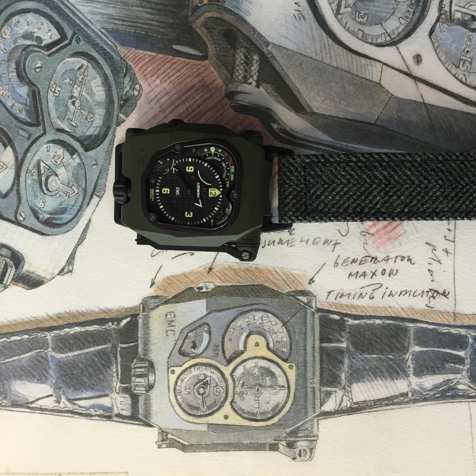 Urwerk EMC TIme Hunter watch