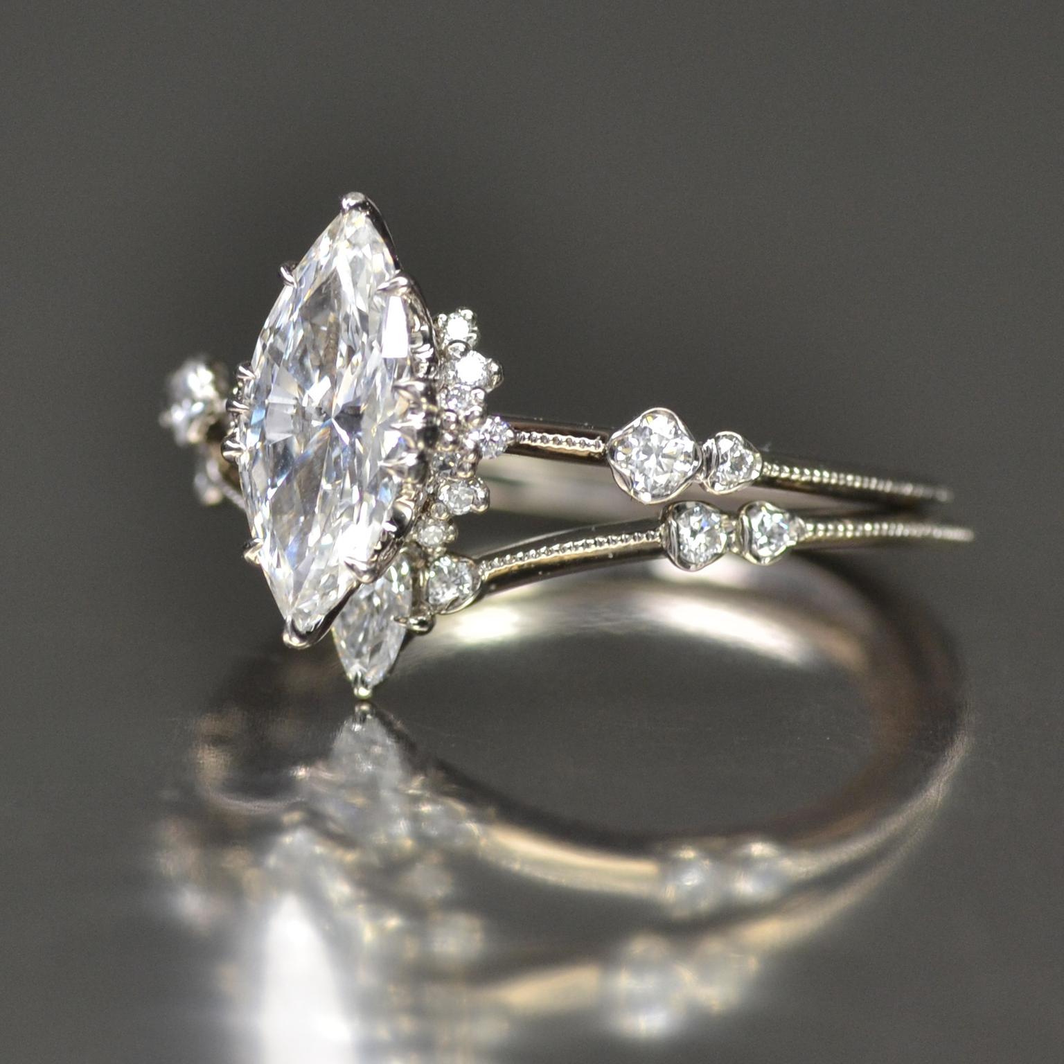 Kataoka Marquise Diamond Solitaire Ring Supreme