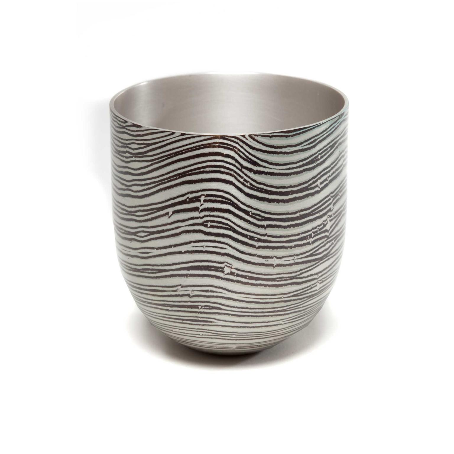 Alistair McCallum Mokume Gane silver beaker