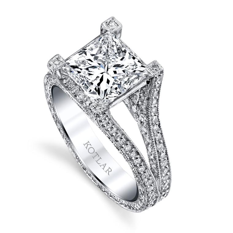 Unity princess-cut engagement ring 