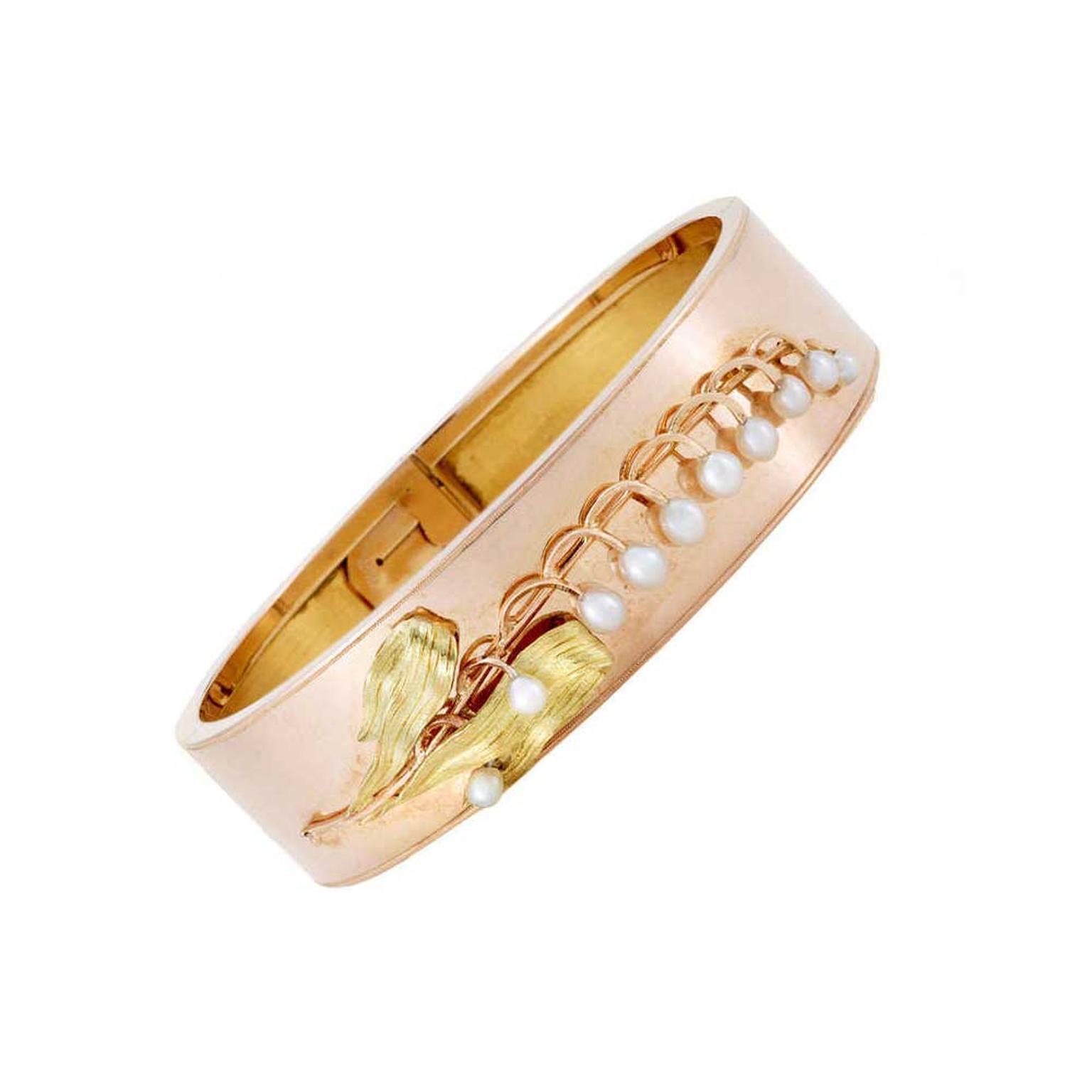 Past Era 18ct rose gold bangle 