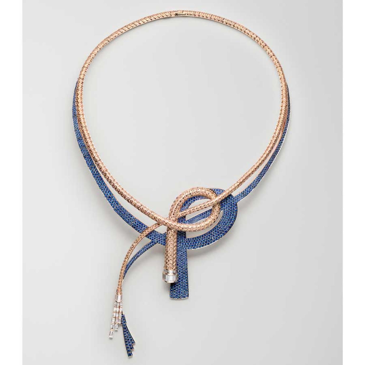 Hermes Les Jeux de l'ombre Whip Ombre necklace