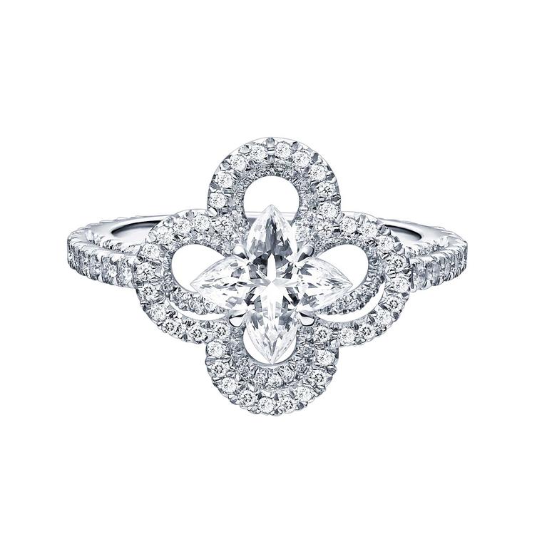 Louis Vuitton Monogram Fusion diamond engagement ring