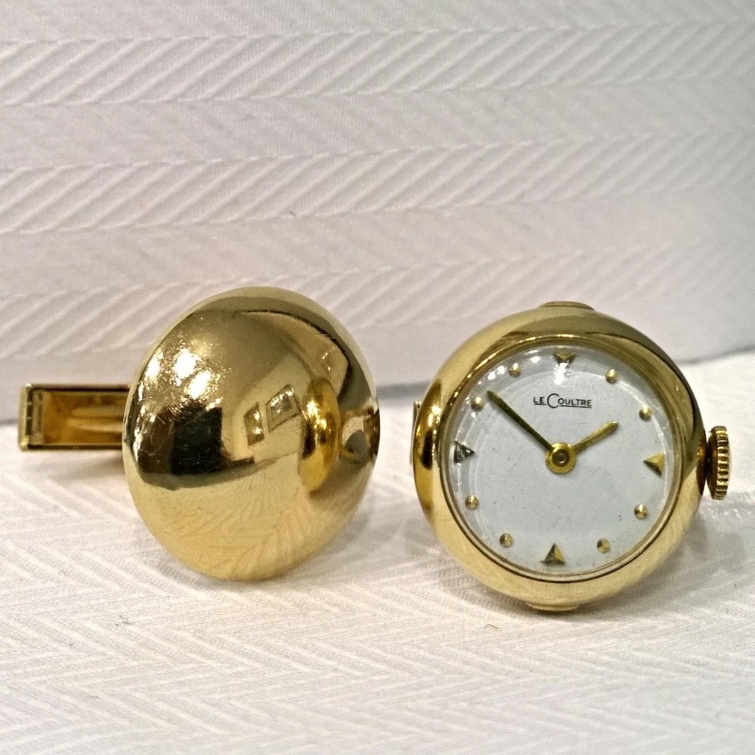 Jaeger LeCoultre vintage cufflink watches