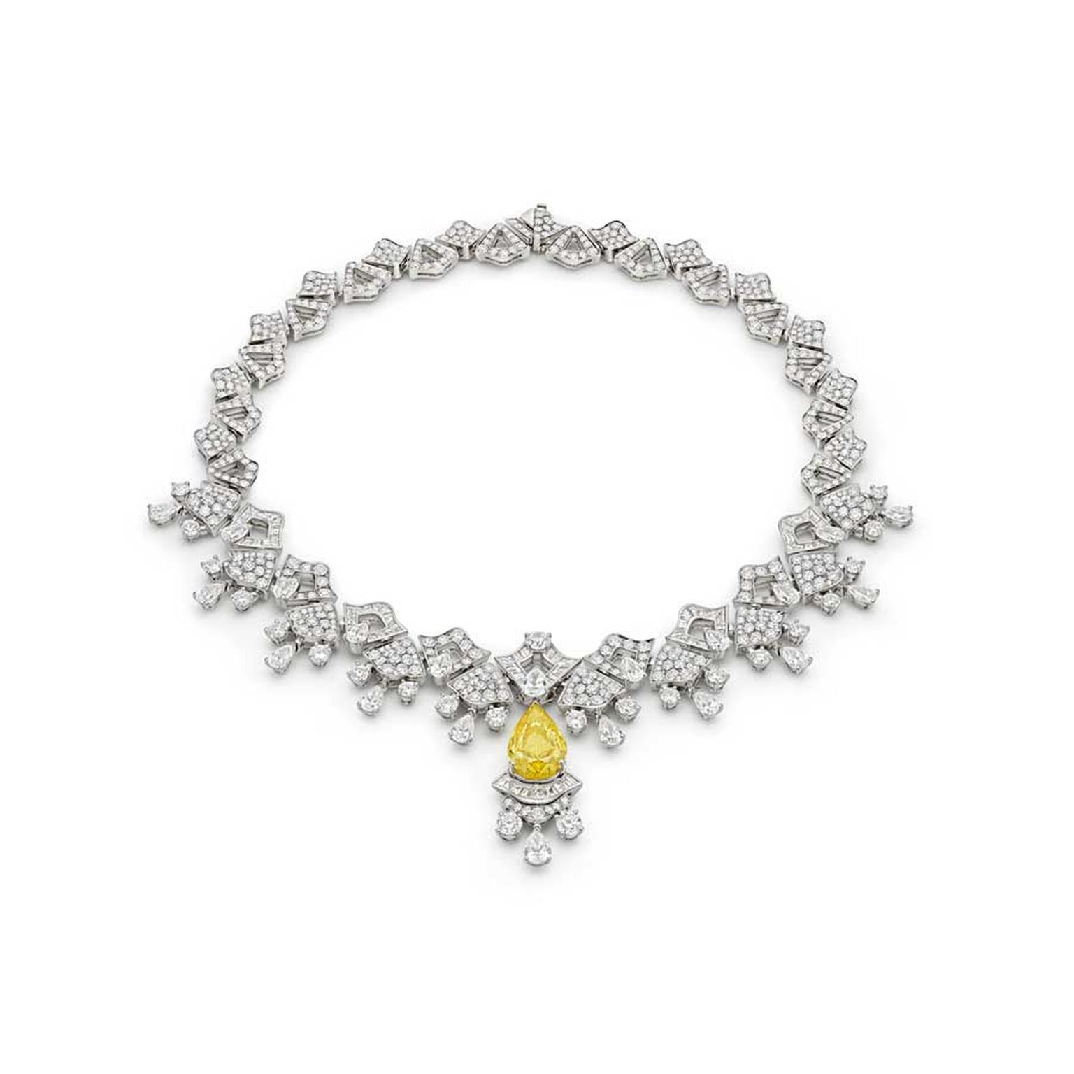 Sketch Bvlgari Neoclassical Starlight high jewellery necklace white b/g