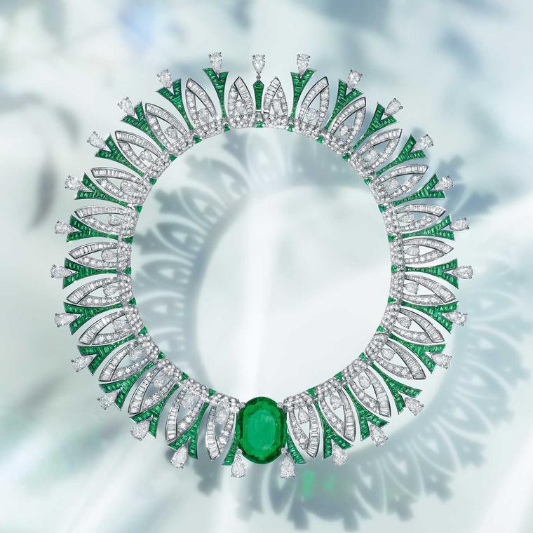 Bulgari Tribute to Paris emerald necklace