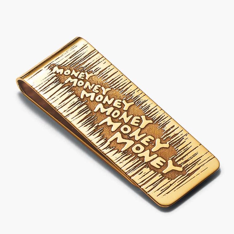 Tiffany Out of Retirement gold money clip, based on a design from 1955