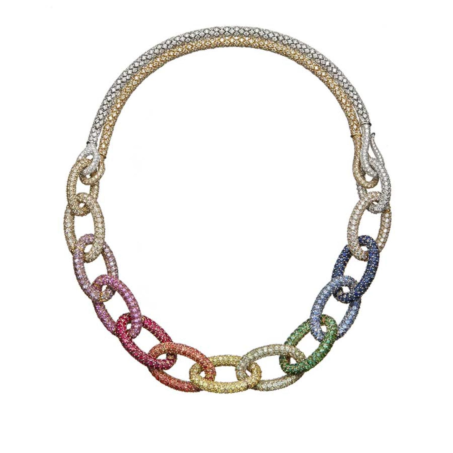 Vescovi Milano Odea bespoke Rainbow necklace