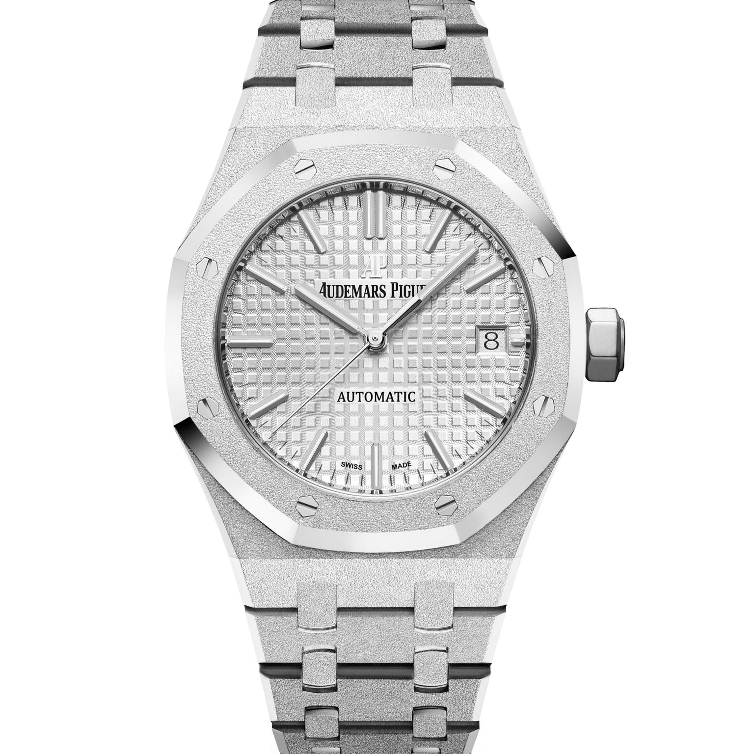Royal Oak Frosted Gold 37mm white gold watch Audemars Piguet