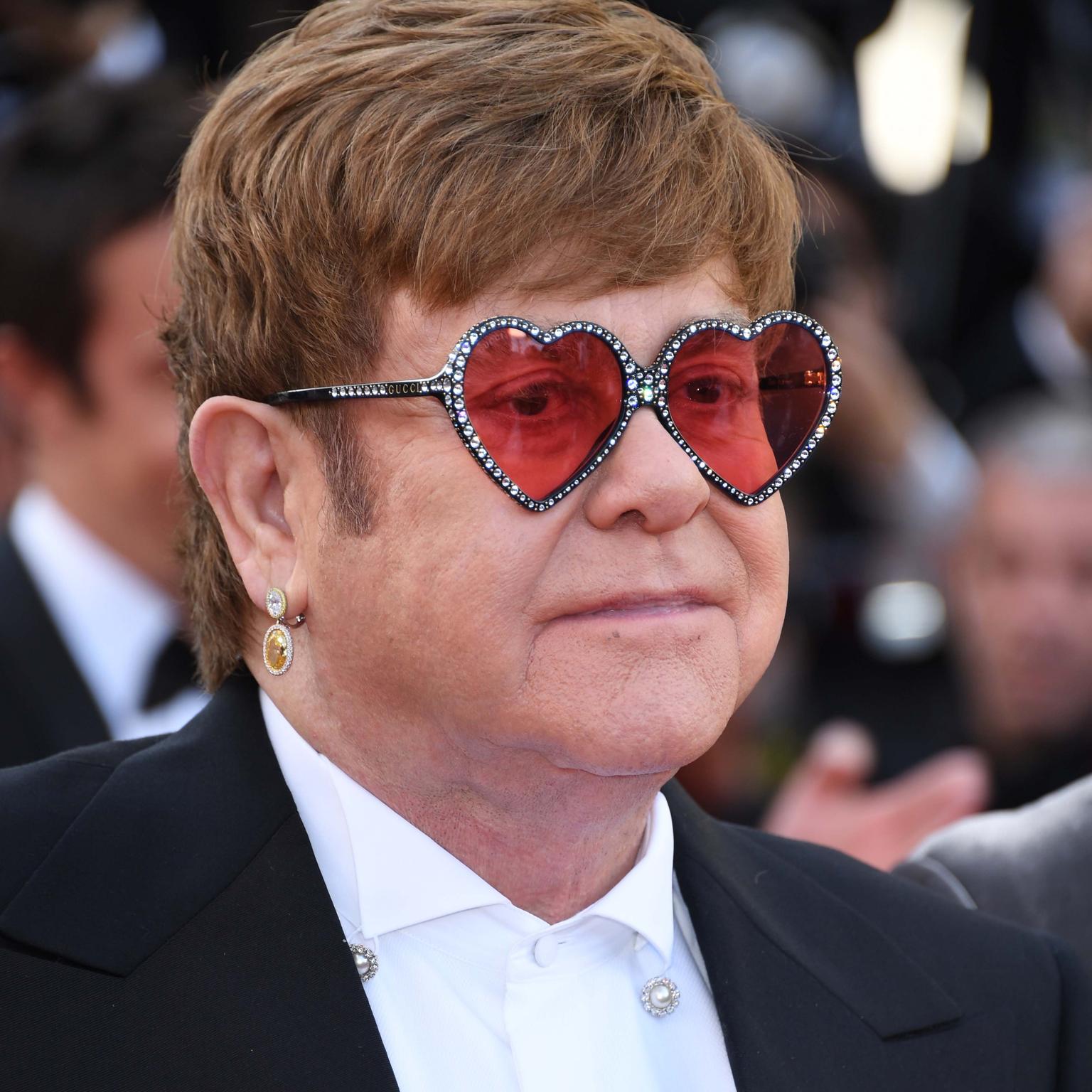 Elton John in Chopard jewels Cannes Film Festival 2019 