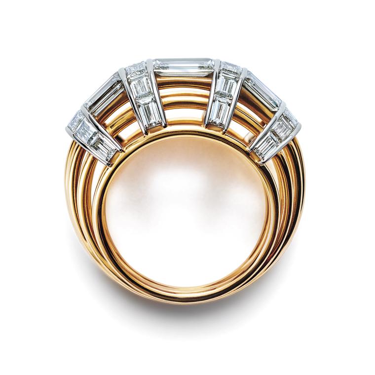 Masterpieces Jean Schlumberger baguette diamond cocktail ring