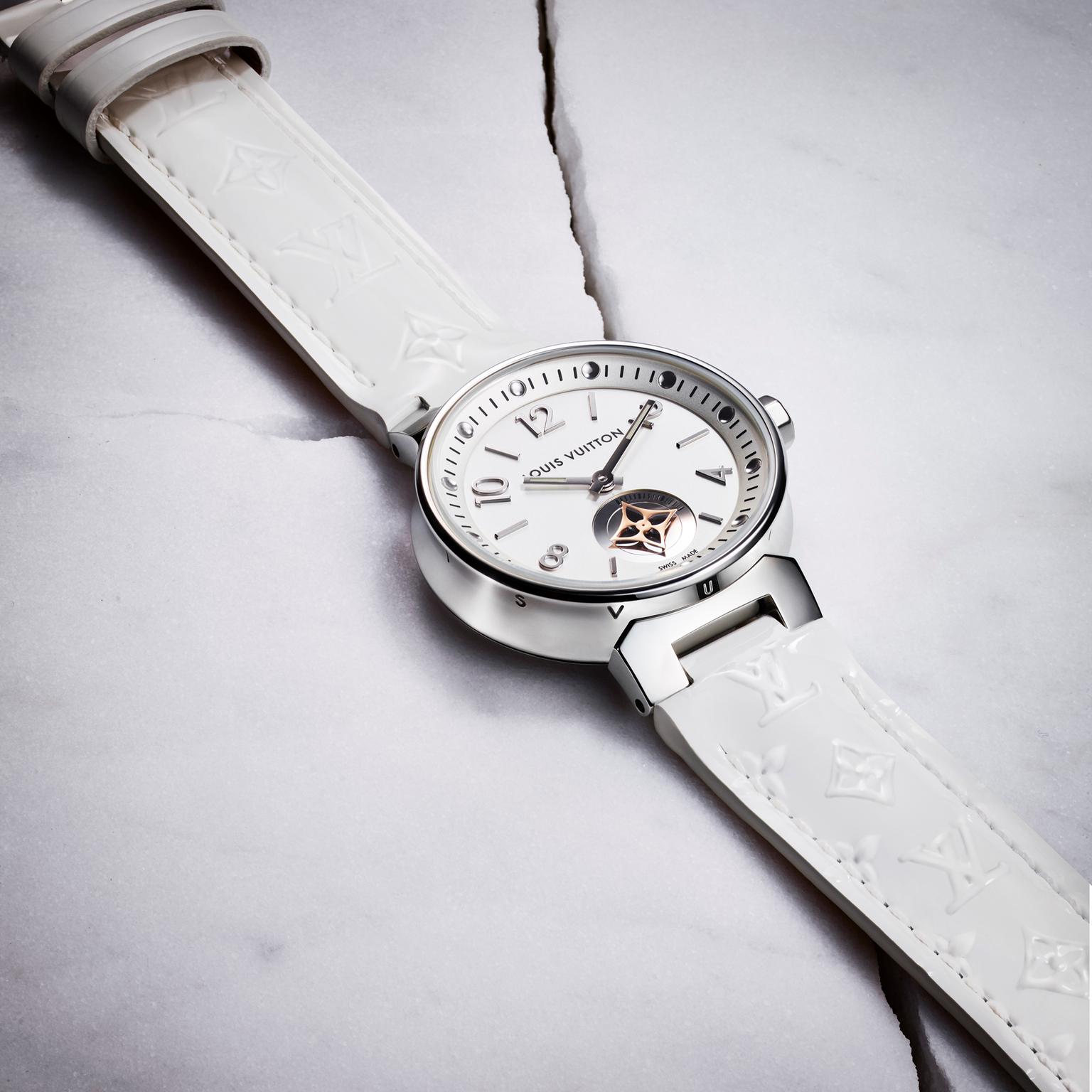 Tambour Moon Star Chronograph White watch, Louis Vuitton