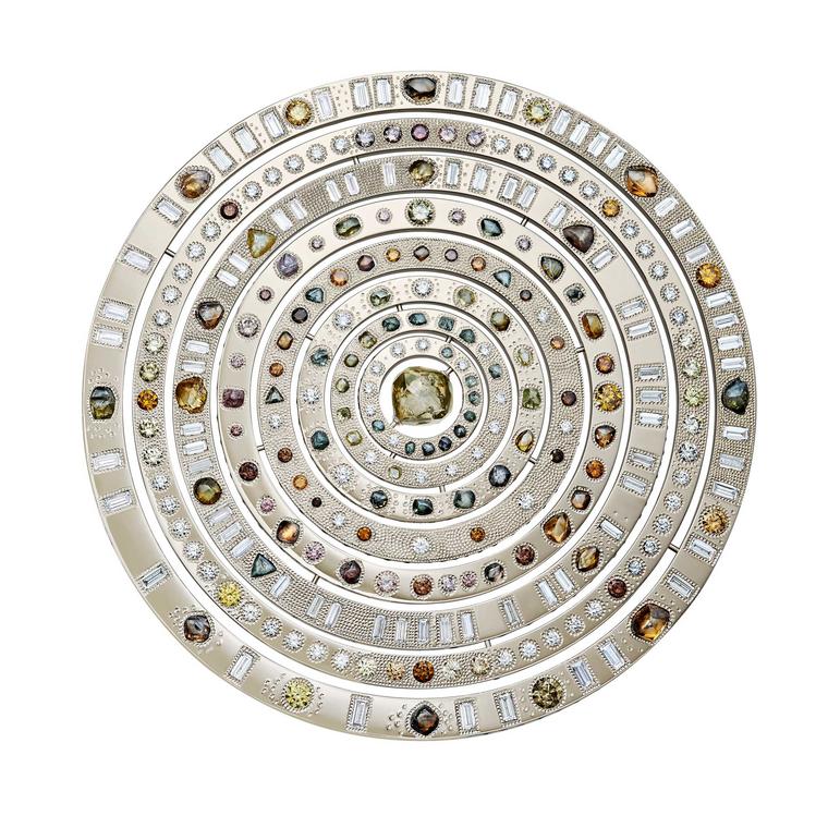 De Beers Talisman Wondrous Sphere with rough diamonds 