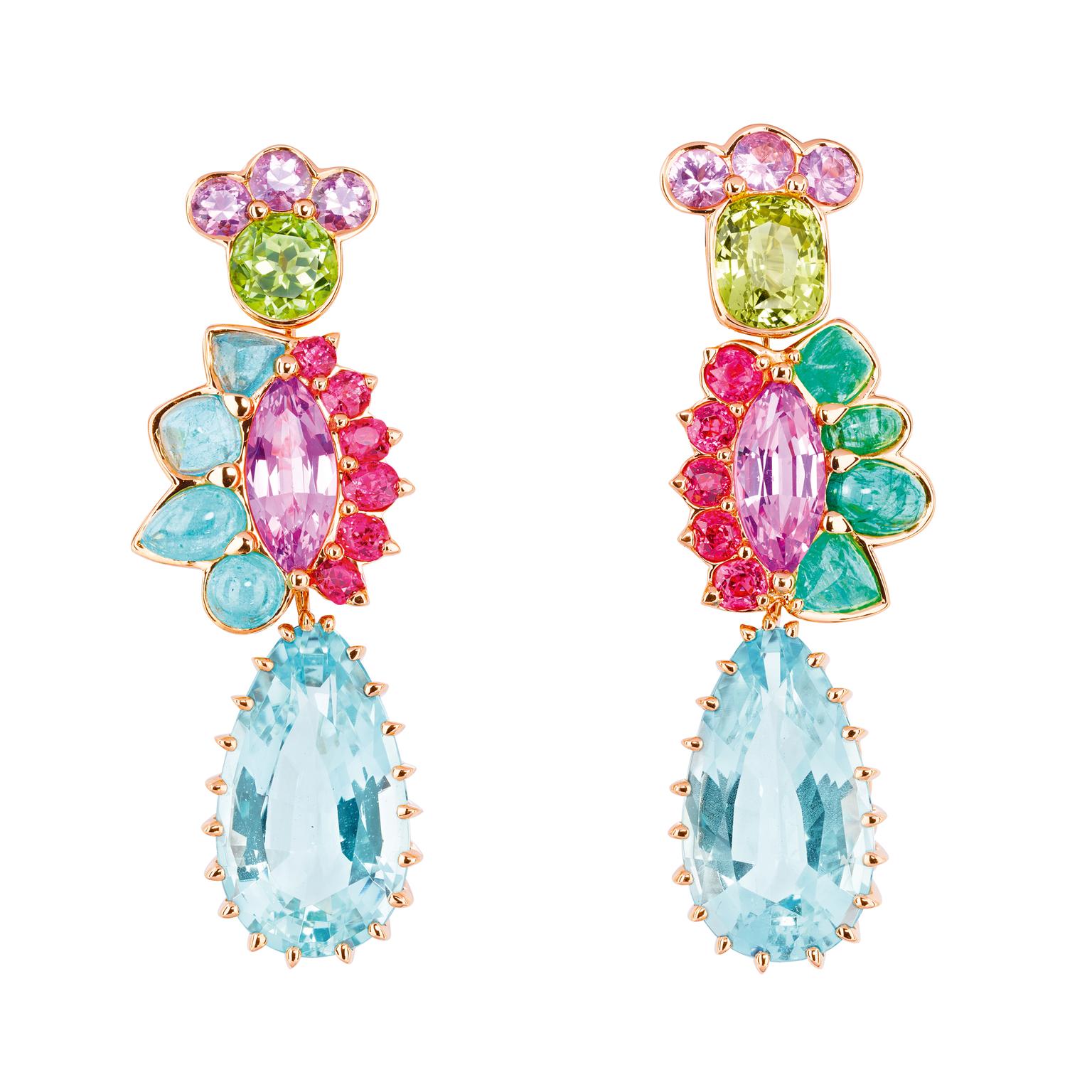 Dior Granville Aigue marine earrings