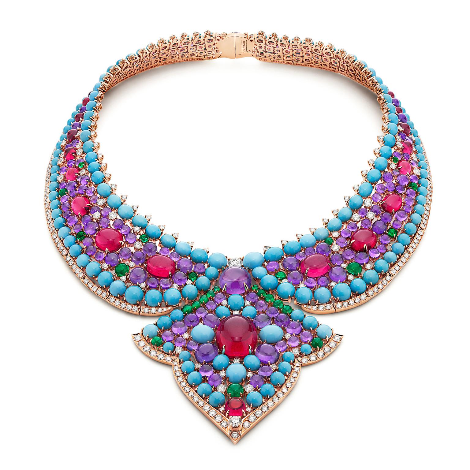 Lotus Cabochon necklace by Bulgari