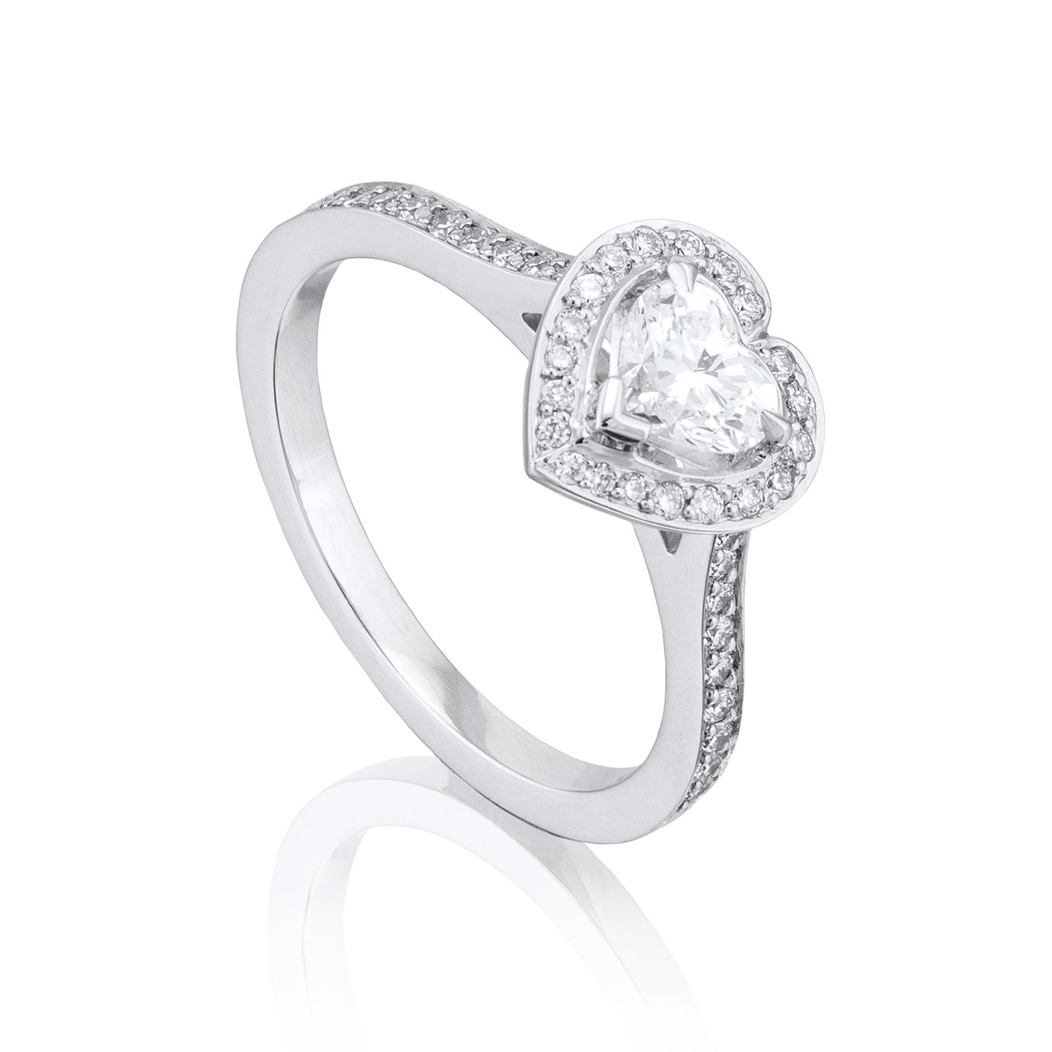 Boodles heart-shaped engagement ring