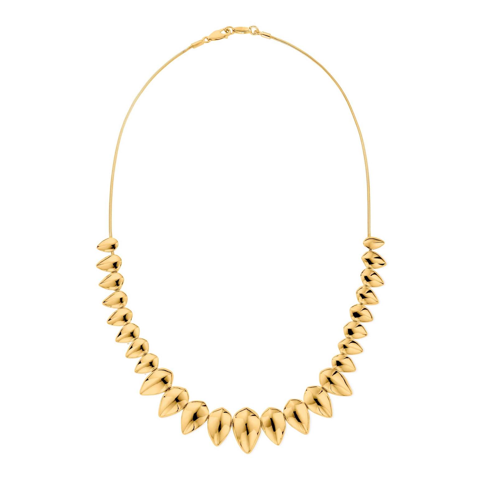 Patrick Mavros Pangolin yellow gold necklace