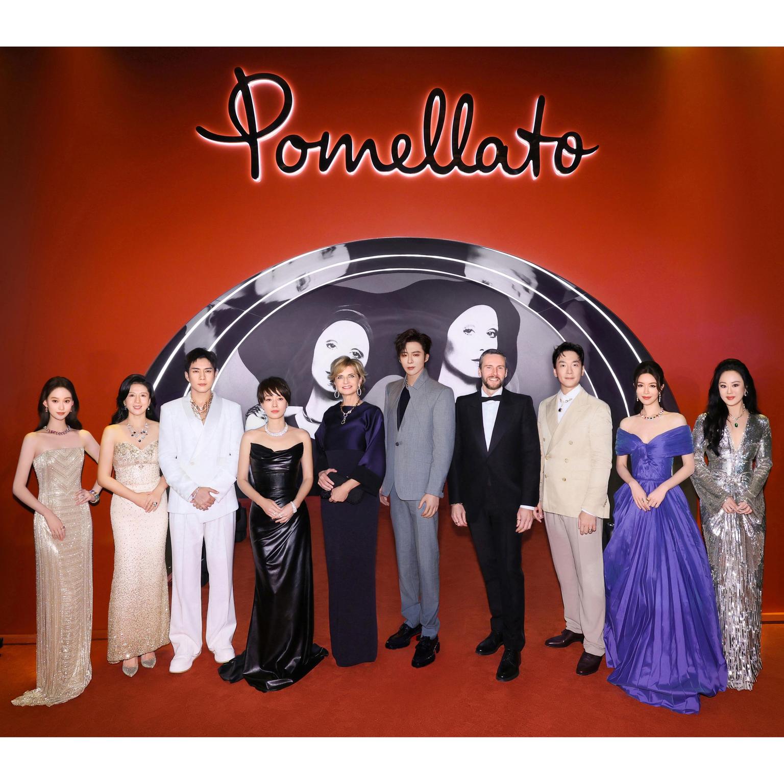 Sabina Belli and Boris Barboni with celebrities ART & JEWELRY POMELLATO EXHIBITION- Shanghai.2024