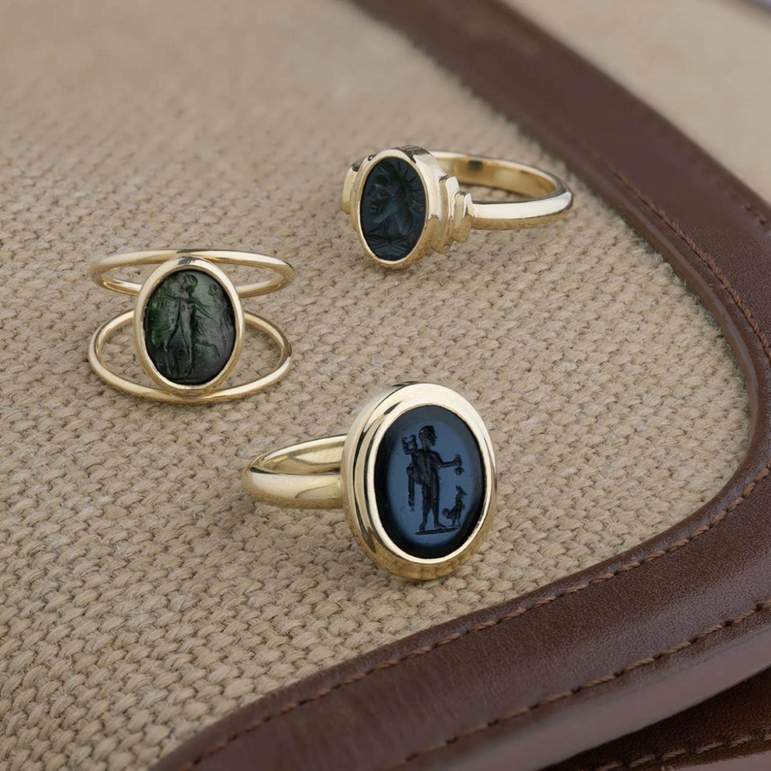 Roman Intaglio ring, circa 2nd century AD, by Kallos Gallery  . Still Life