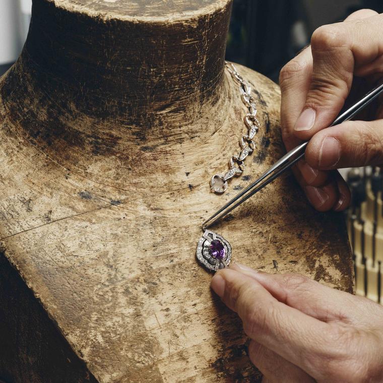 Atelier Louis Vuitton making of the necklace for BAFTA 2024 2