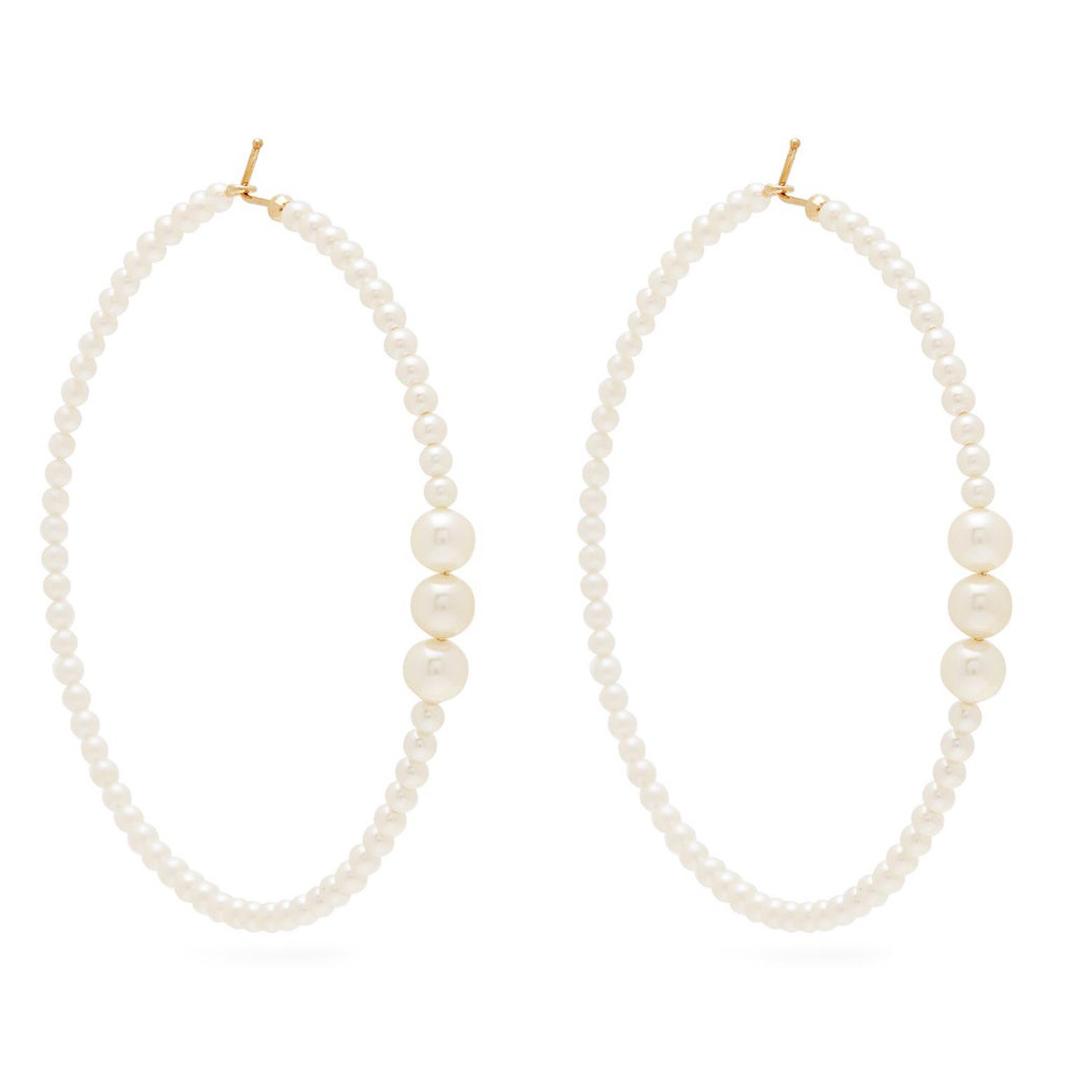 Mizuki pearl-embellished earrings