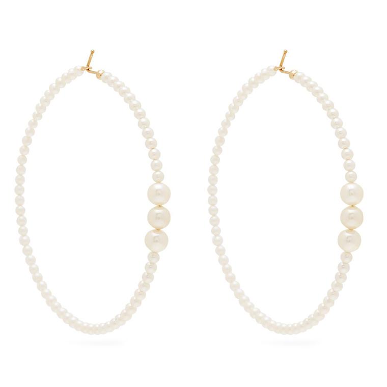 Mizuki pearl-embellished earrings