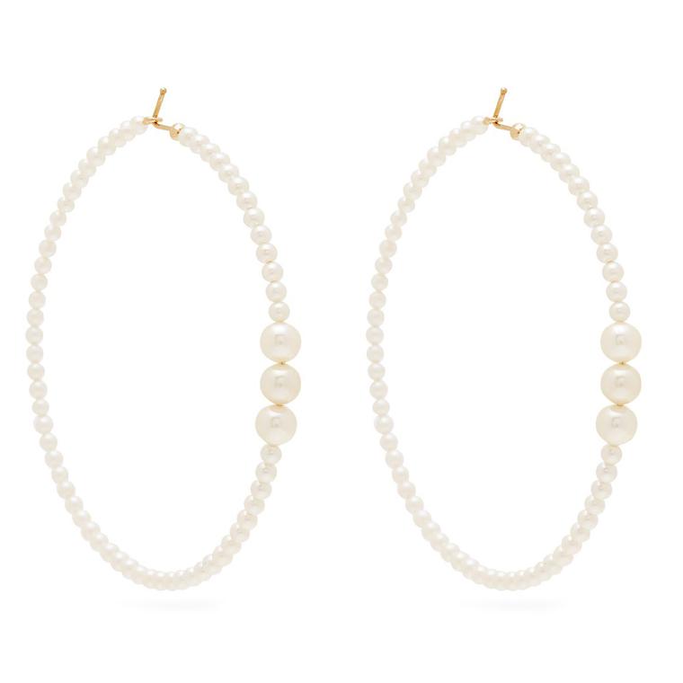 Mizuki pearl-embellished earrings