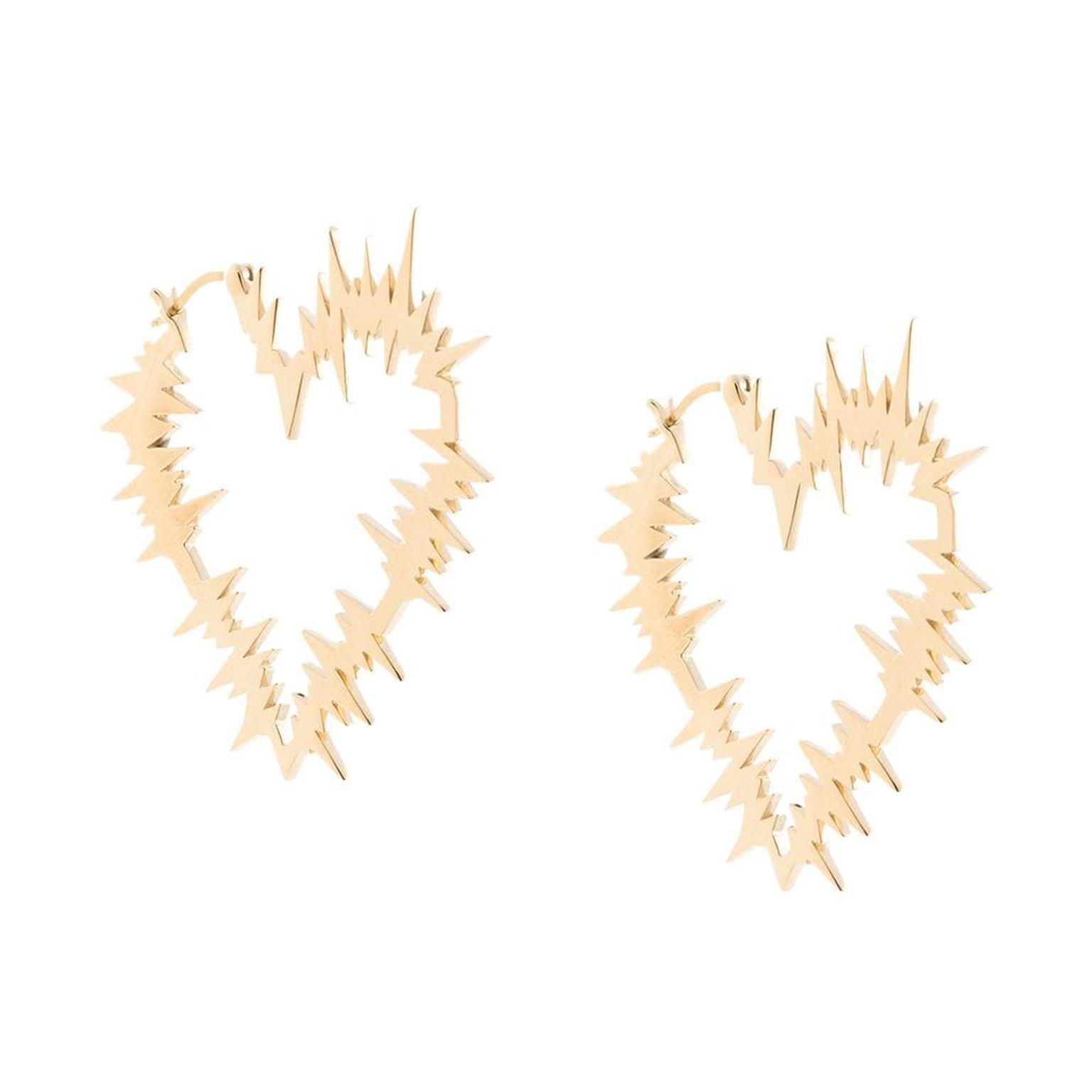 Karen walker shop heart earrings