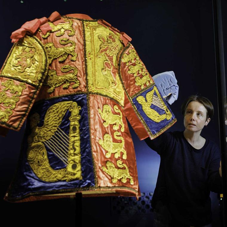 Room 4  Procession Herald's tabard conservation c Historic Royal Palaces