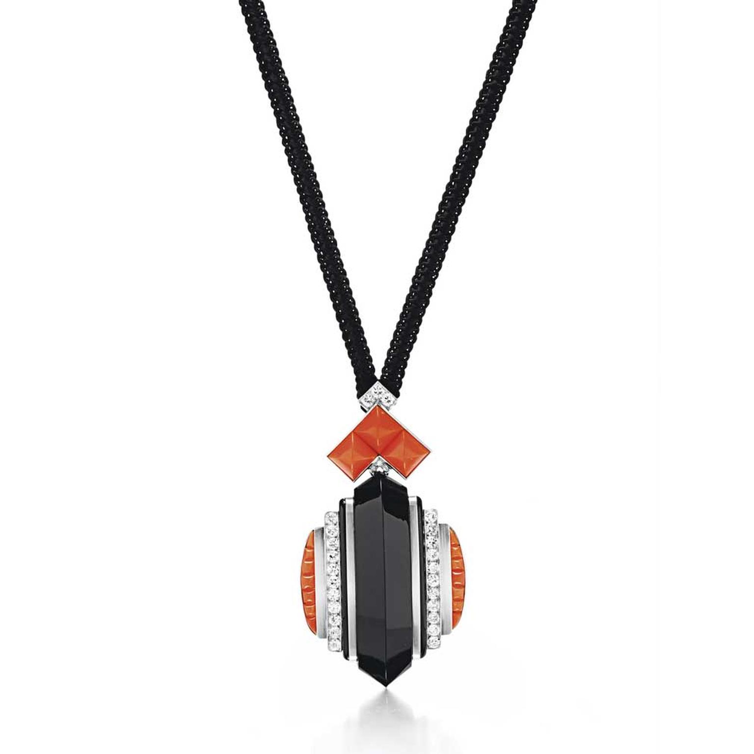 Art Deco Boivin coral necklace