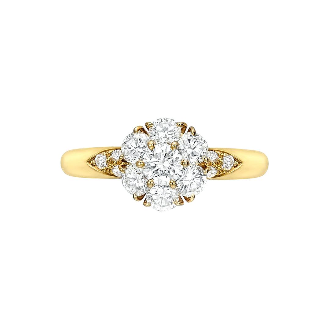 Clusterset Van Cleef & Arpels engagement ring
