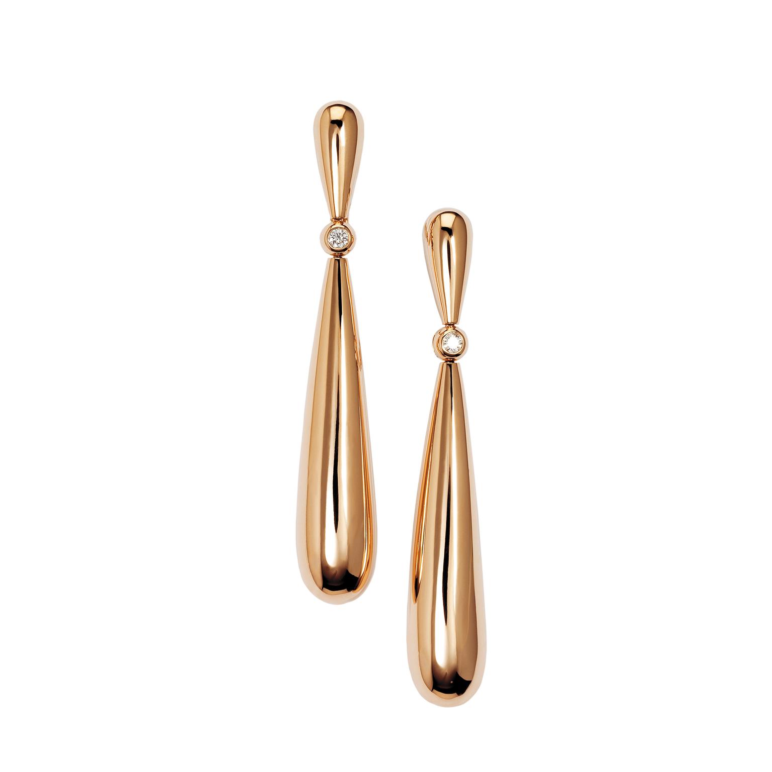 De GRISOGONO Gocce gold drop earrings