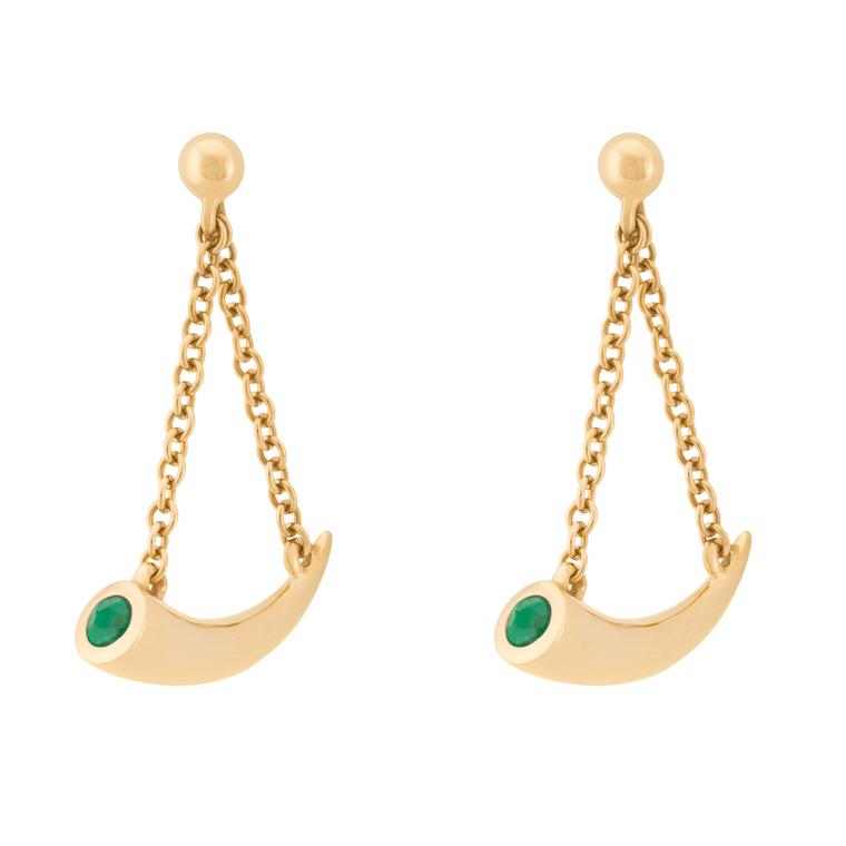 Mosi-oa-Tunya emerald earrings